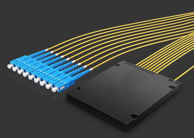Niska tłumienność wtrąceniowa, niska PDL 1 * 8 PLC ABS, 2.0mm, 1M kabel, Światłowodowy splitter
