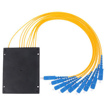 Splitter światłowodowy PLC 1 X 8 2,0 mm szerokości fali operacyjnej ze złączami SC / UPC