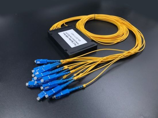 1 * 16 Way FTTH Światłowodowy Splitter PLC Pakiet ABS Box do urządzeń testowych