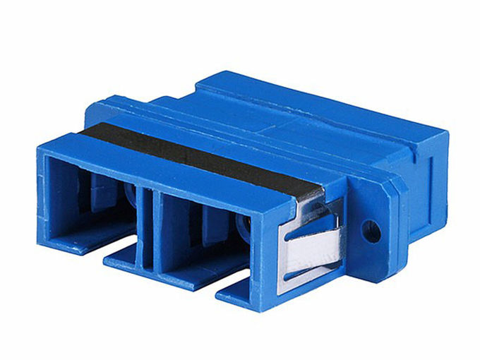 Złącza światłowodowe SC Duplex Adaptery Single Mode With Flange, Blue Color