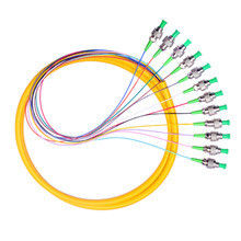 12 rdzeni jednomodowych Pigtail światłowodowy FC / APC 2,0 mm 1M dla systemu FTTH