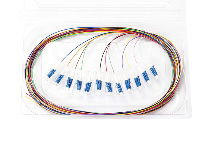 Wysoka wiarygodność LC UPC Pigtail Kabel światłowodowy Żółty LSZH Out Jacket