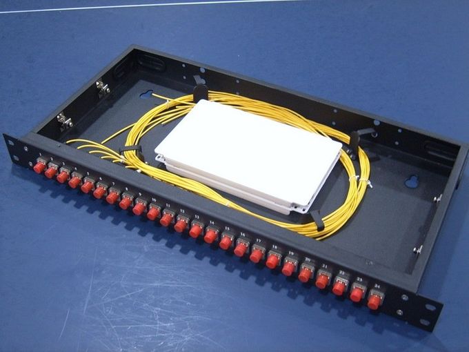 1U Przesuwny panel światłowodowy łączący światłowód 1550 nm z przewodem