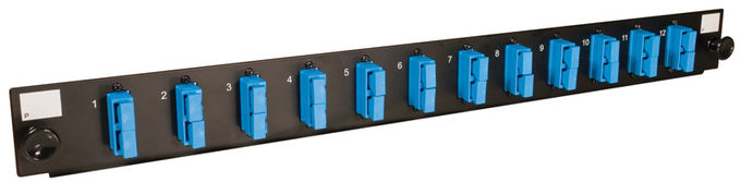 Patch panel światłowodowy FTTB, 12-punktowy panel krosowy do montażu w szafie 1U