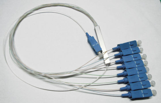 Chiny Rozdzielacz kabla światłowodowego 0,9 mm do sieci FTTX / PON, rozdzielacz światłowodowy 1 × 8 PLC dostawca