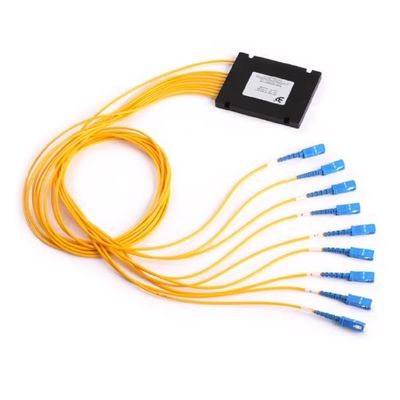 Chiny Optyczny system komunikacji Splitter optyczny PLC, aktywny rozdzielacz optyczny 1 × 8 dostawca