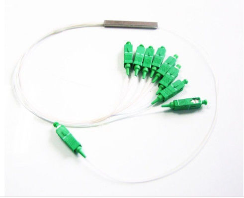 Chiny Wysoka niezawodność Mini rozdzielacz światłowodowy Mini Mode, G657A Fiber 1x8 Optical Splitter dostawca