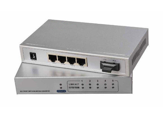 Chiny MDI / MDIX Sieciowy przełącznik światłowodowy Multi mode IEEE802.3X Model SM / MM Data Rate dostawca