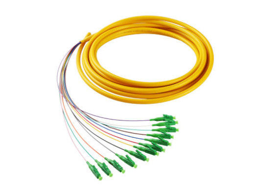 G652 Pigtail optyczny FTTH, jednomodowe pigtaile światłowodowe typu LC / APC dostawca