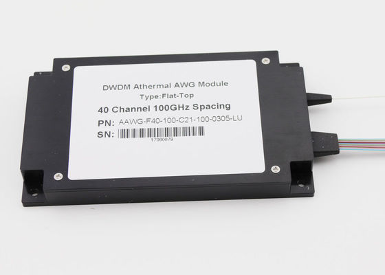 Max IL 5.0dB DWDM Mux Demux 40Ch AAWG ABS Box do 5G Front Haul / Datacenter dostawca
