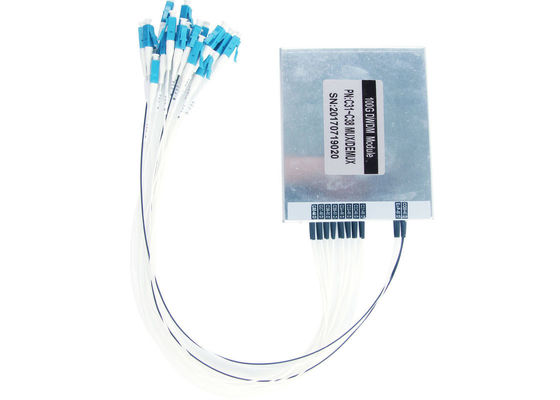 DWDM AUX BOX Optyczny Mux Demux do transmisji szerokopasmowej 100 GHz Odstęp kanału ITU dostawca