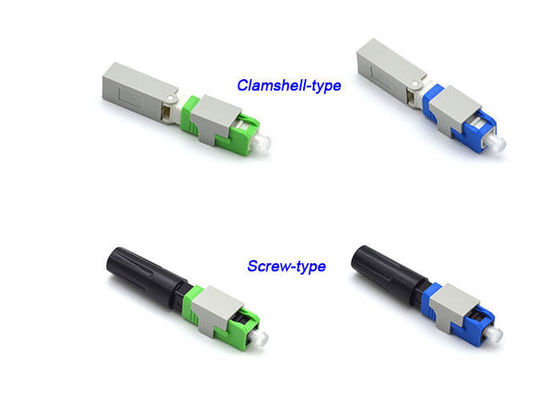 Złącza Clamshell / Screw Fast Connect Złącza światłowodowe, zielone złącze instalacyjne 55mm dostawca